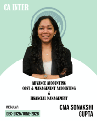 CA Inter Advanced Accounting, Cost Accounting and Financial Management (REGULAR BATCH) for Jan and May 2026 Exams