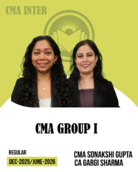 CMA Inter GROUP I COMBO Regular Batch for Dec 25/Jun 26