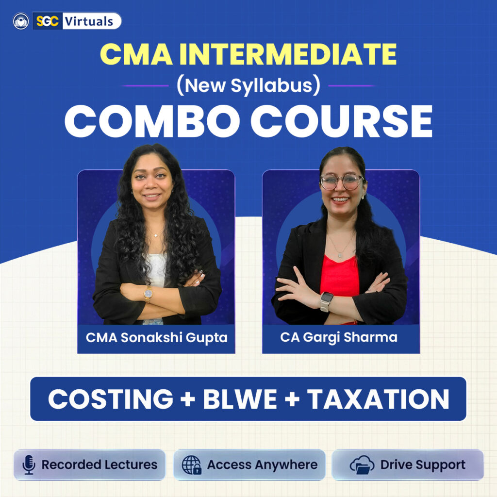 CMA Inter New Syllabus Combo-(COSTING + BLWE + TAXATION)