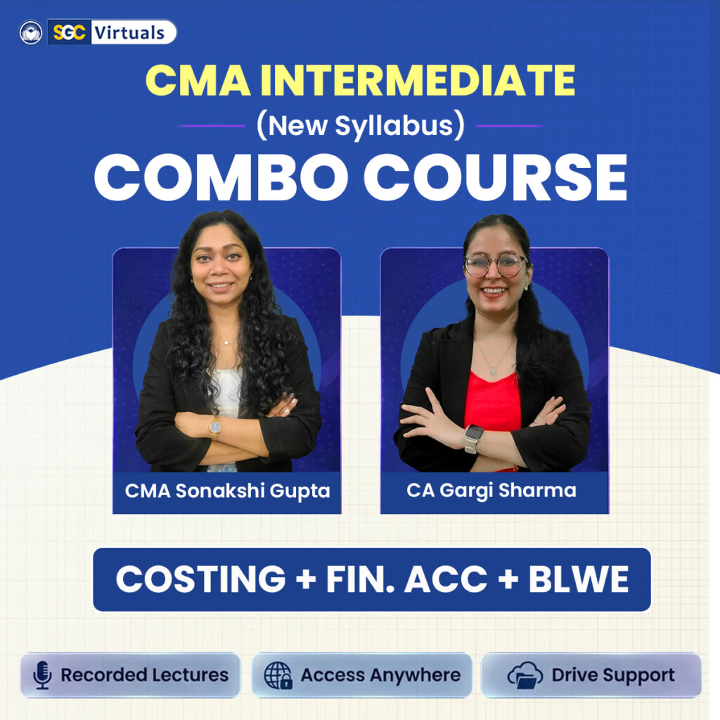 CMA Inter New Syllabus Combo-(COSTING + FINANCIAL ACCOUNTS + BLWE)