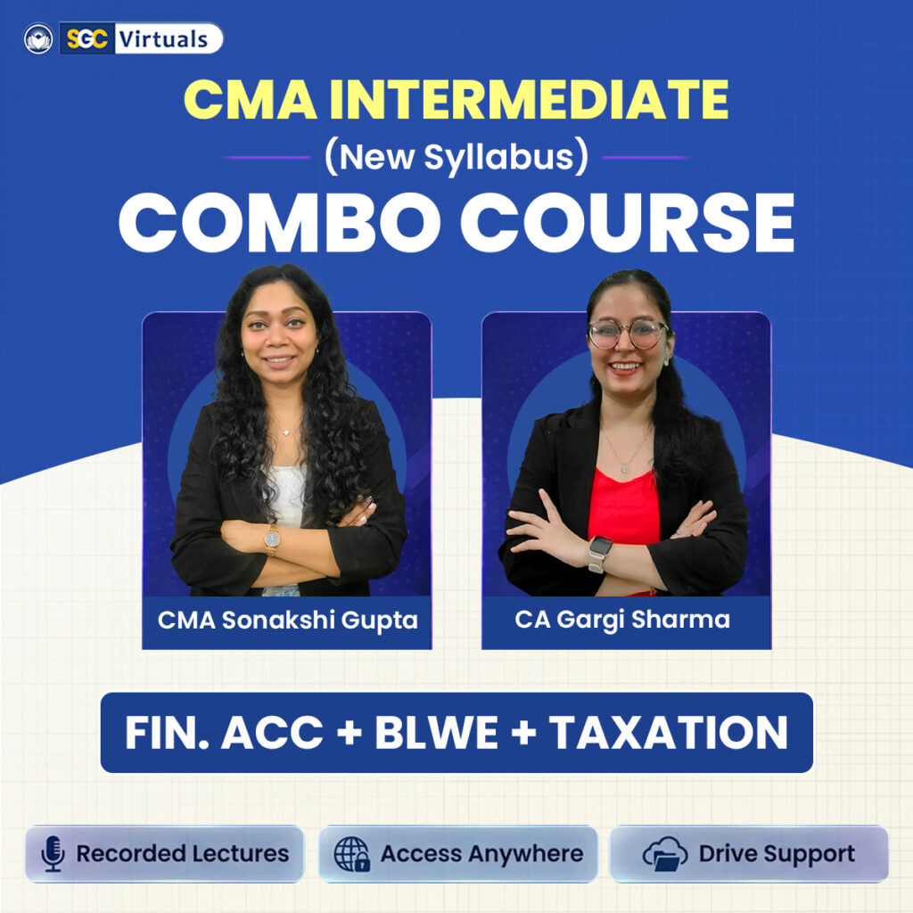 CMA Inter New Syllabus Combo-(FINANCIAL ACCOUNTS + BLWE + TAXATION)