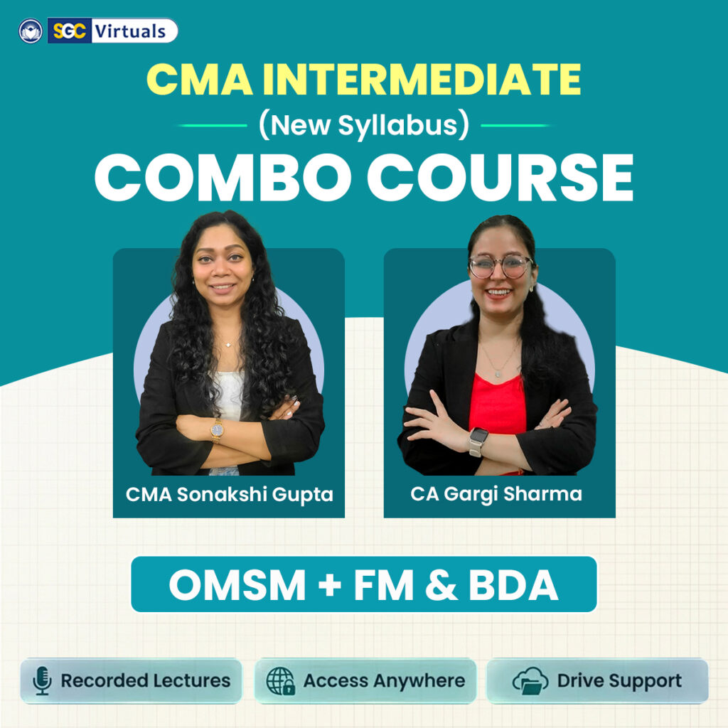 CMA Inter New Syllabus Combo (OMSM + FM & BDA)