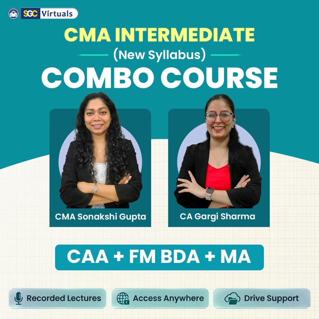 CMA Inter New Syllabus Combo (Corp. Accounting & Auditing + FM & BDA + Mgmt. Accounting)