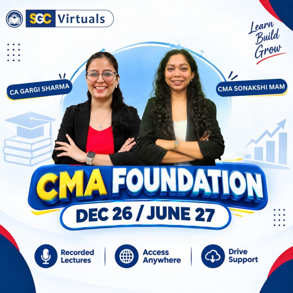 CMA Foundation Regular Batch Dec 2026/June 2027